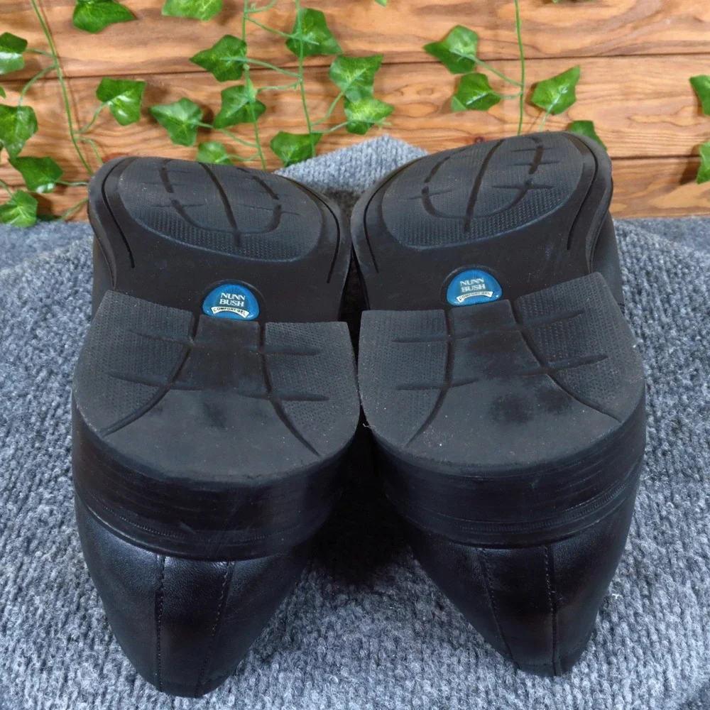 Nunn Bush Comfort Gel Mens Loafer Size 12 Dress Casual‎ Black Leather Slip On